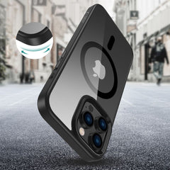 OVITEK ZA IPHONE 16 PRO MAX TECH-PROTECT MAGMAT MAGSAFE ČRN/PROZOREN