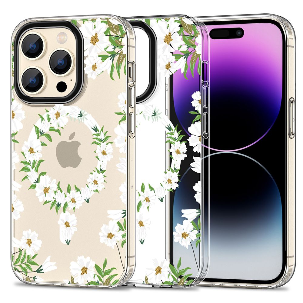OVITEK TECH-PROTECT MAGMOOD MAGSAFE IPHONE 15 PRO MAX BELO CVETJE