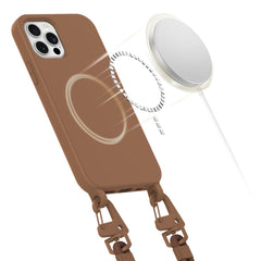 OVITEK TECH-PROTECT MAGNECKLACE MAGSAFE IPHONE 12 / 12 PRO ČOKOLADNO RJAVA