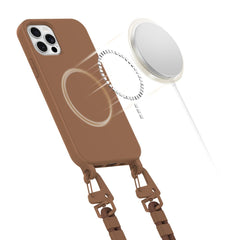 OVITEK TECH-PROTECT MAGNECKLACE MAGSAFE IPHONE 12 / 12 PRO ČOKOLADNO RJAVA