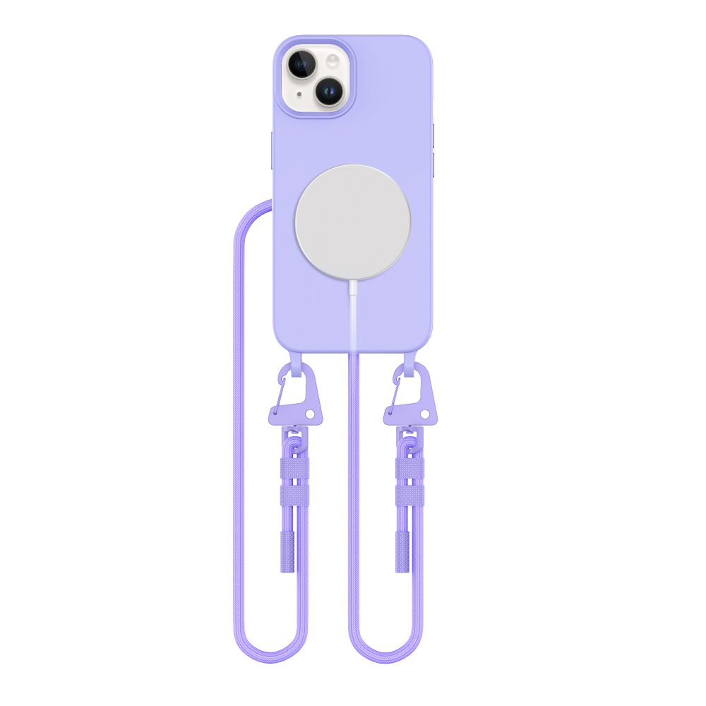 OVITEK TECH-PROTECT MAGNECKLACE MAGSAFE IPHONE 15 LAVANDA