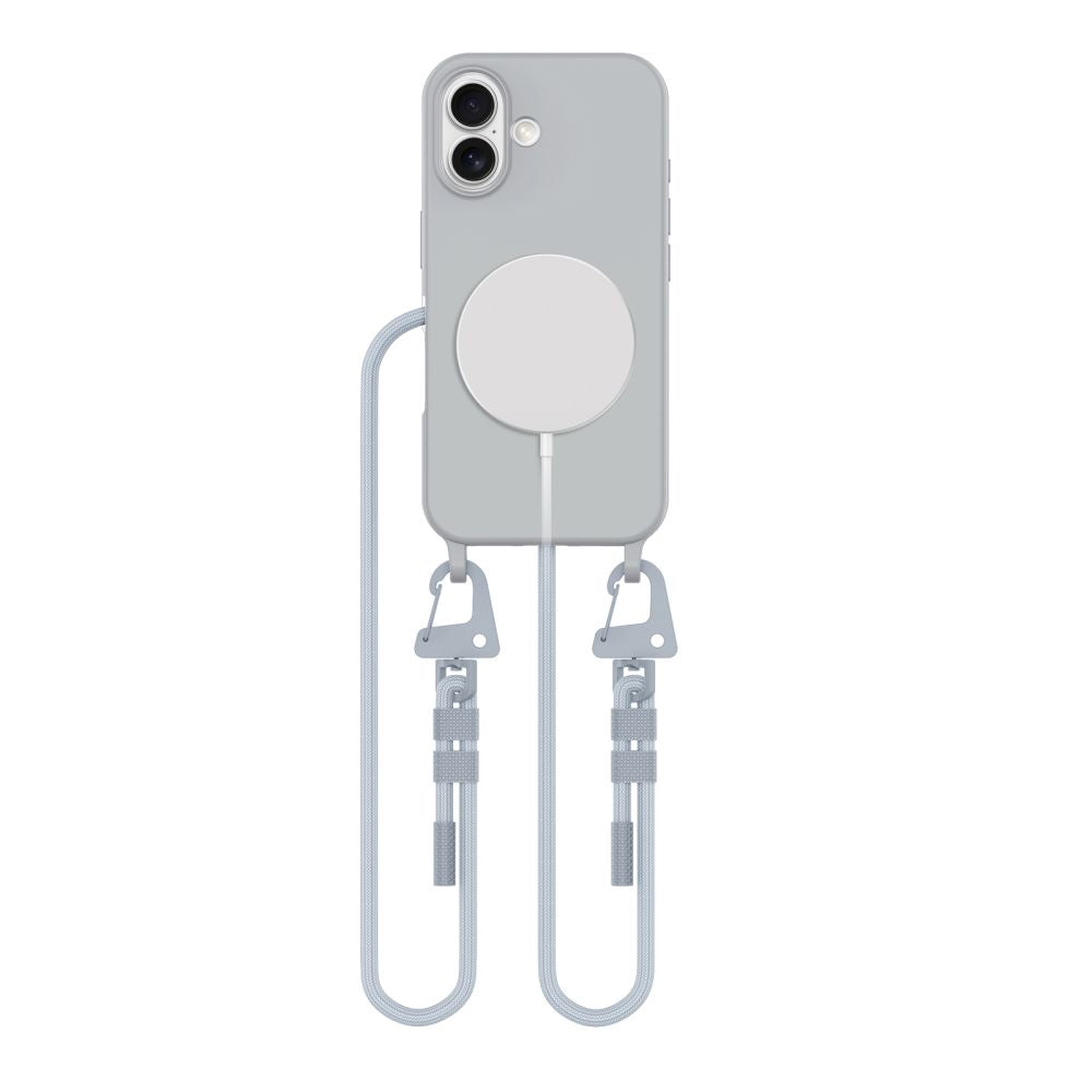 OVITEK TECH-PROTECT MAGNECKLACE MAGSAFE IPHONE 16 CRAYON GREY