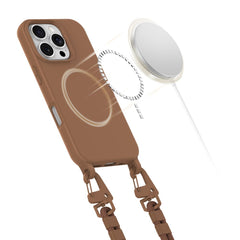 OVITEK TECH-PROTECT MAGNECKLACE MAGSAFE IPHONE 16 PRO MAX ČOKOLADNO RJAVA