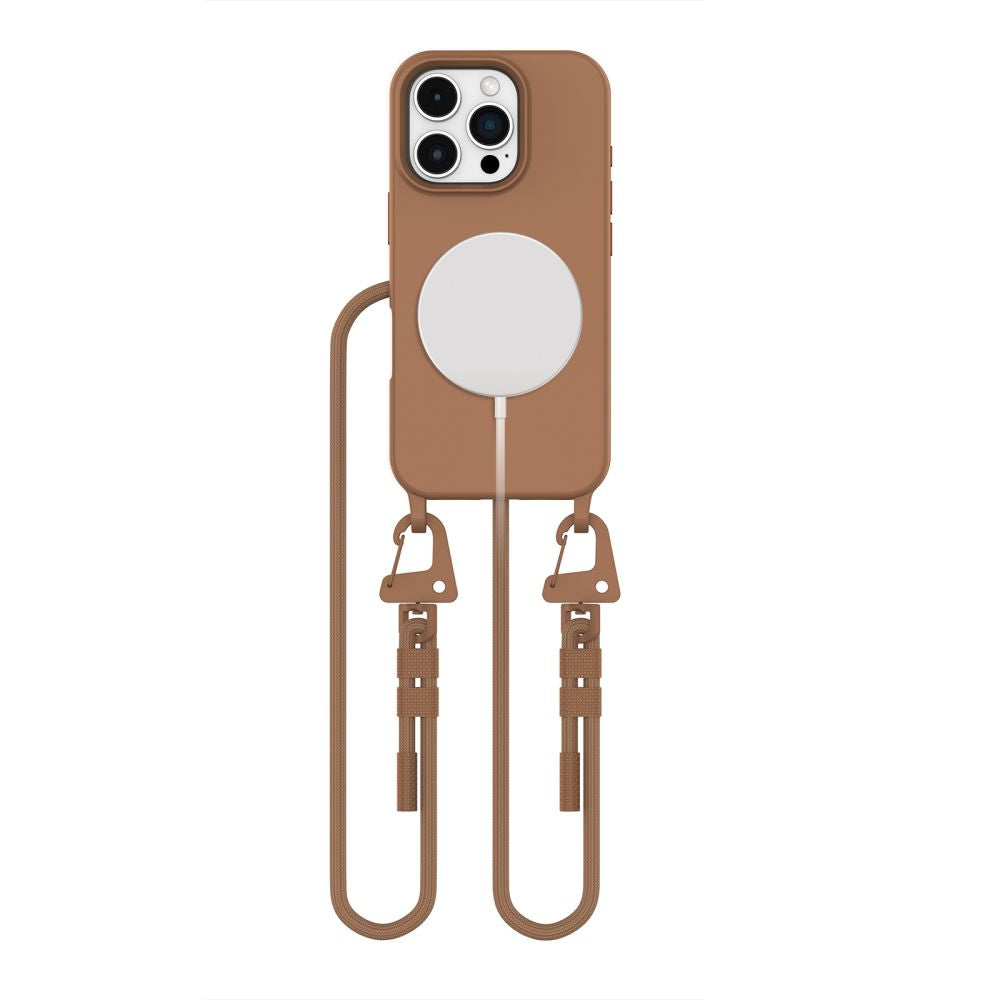 OVITEK TECH-PROTECT MAGNECKLACE MAGSAFE IPHONE 16 PRO MAX ČOKOLADNO RJAVA