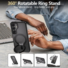 OVITEK TECH-PROTECT MAGRING MAGSAFE GALAXY S25 MAT MAT ČRNA