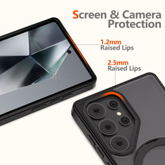 OVITEK TECH-PROTECT MAGRING MAGSAFE GALAXY S25 ULTRA MAT ČRNA