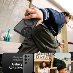 OVITEK TECH-PROTECT MAGRING MAGSAFE GALAXY S25 ULTRA MAT ČRNA