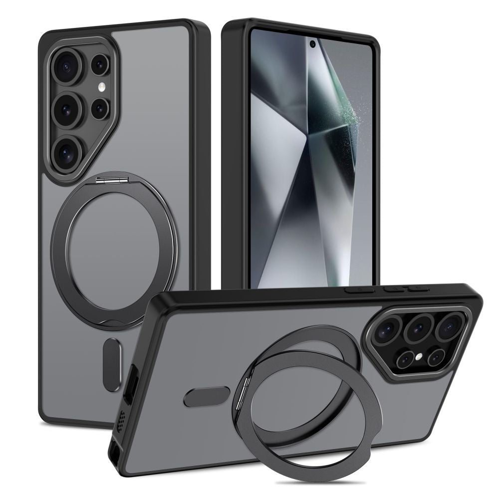 OVITEK TECH-PROTECT MAGRING MAGSAFE GALAXY S25 ULTRA MAT ČRNA