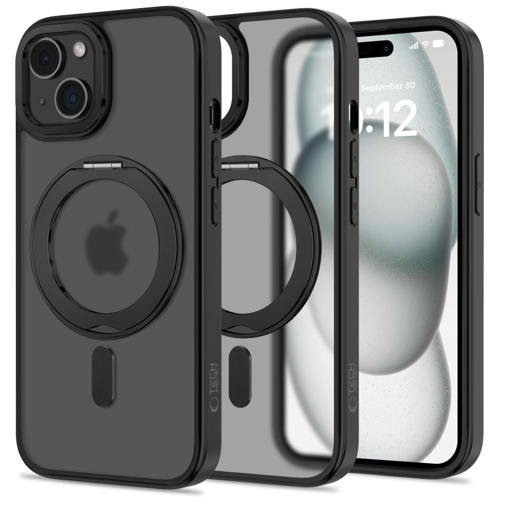 TECH-PROTECT MAGRING MAGSAFE IPHONE 15 MAT MAT ČRNA