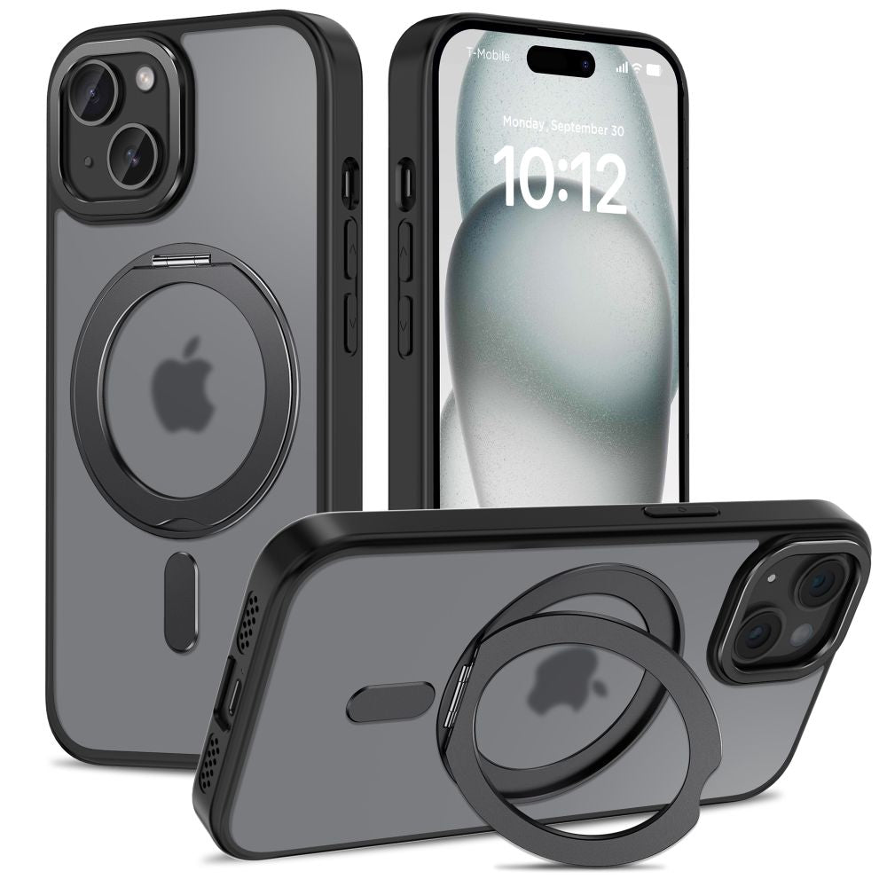 TECH-PROTECT MAGRING MAGSAFE IPHONE 15 MAT MAT ČRNA