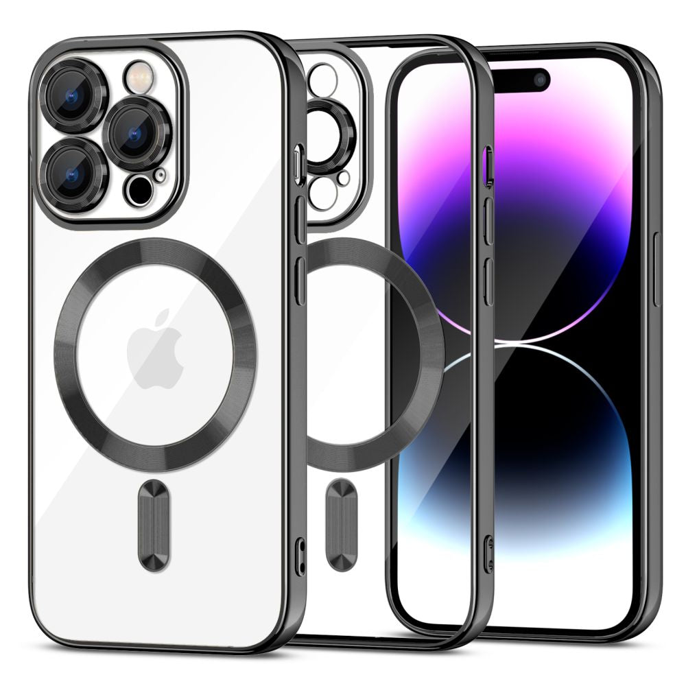 OVITEK ZA IPHONE 15 PRO MAX MAGSAFE HEYCASE MAGSHINE ČRN