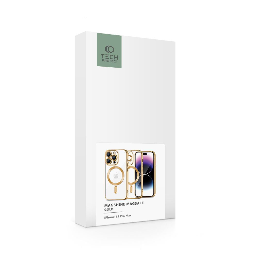OVITEK TECH-PROTECT MAGSHINE MAGSAFE IPHONE 15 PRO MAX ZLATA