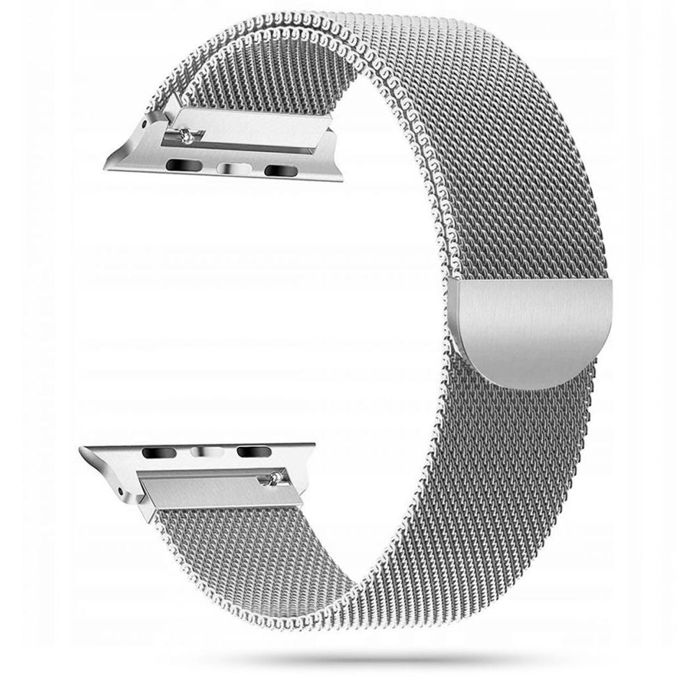 REMENIČEK DOOP MILANESEBAND APPLE WATCH 6 / 7 / 8 / 9 / 10 / SE (40 / 41 / 42 MM) SREBRNA