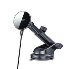 TECH-PROTECT MM15W-V10 MAGNETSKI MAGSAFE NOSILEC ZA ARMATURNO PLOŠČO IN VENTILATOR Z BREZŽIČNIM POLNILNIKOM 15W ČRN