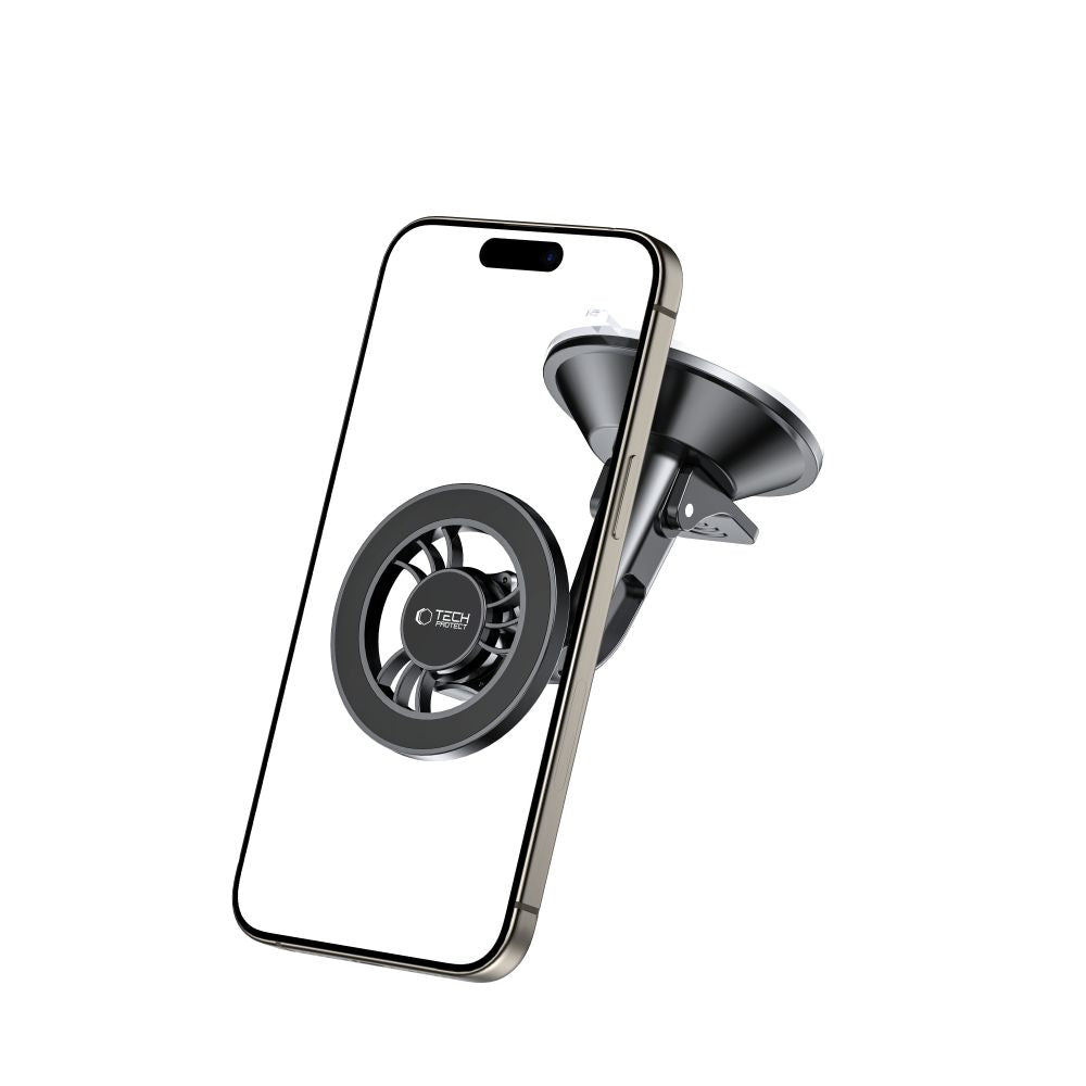 DRŽALO ZA TELEFON V AVTU TECH-PROTECT N56 MAGNETIC MAGSAFE DASHBOARD SHRT CAR MOUNT ČRNA