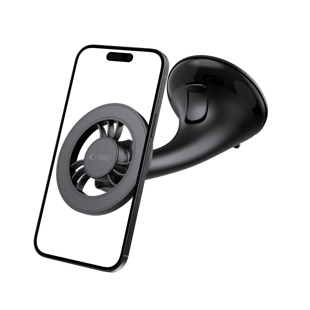 DRŽALO ZA TELEFON V AVTU TECH-PROTECT N56 MAGNETIC MAGSAFE DASHBOARD UNRG & VENT CAR MOUNT ČRNA