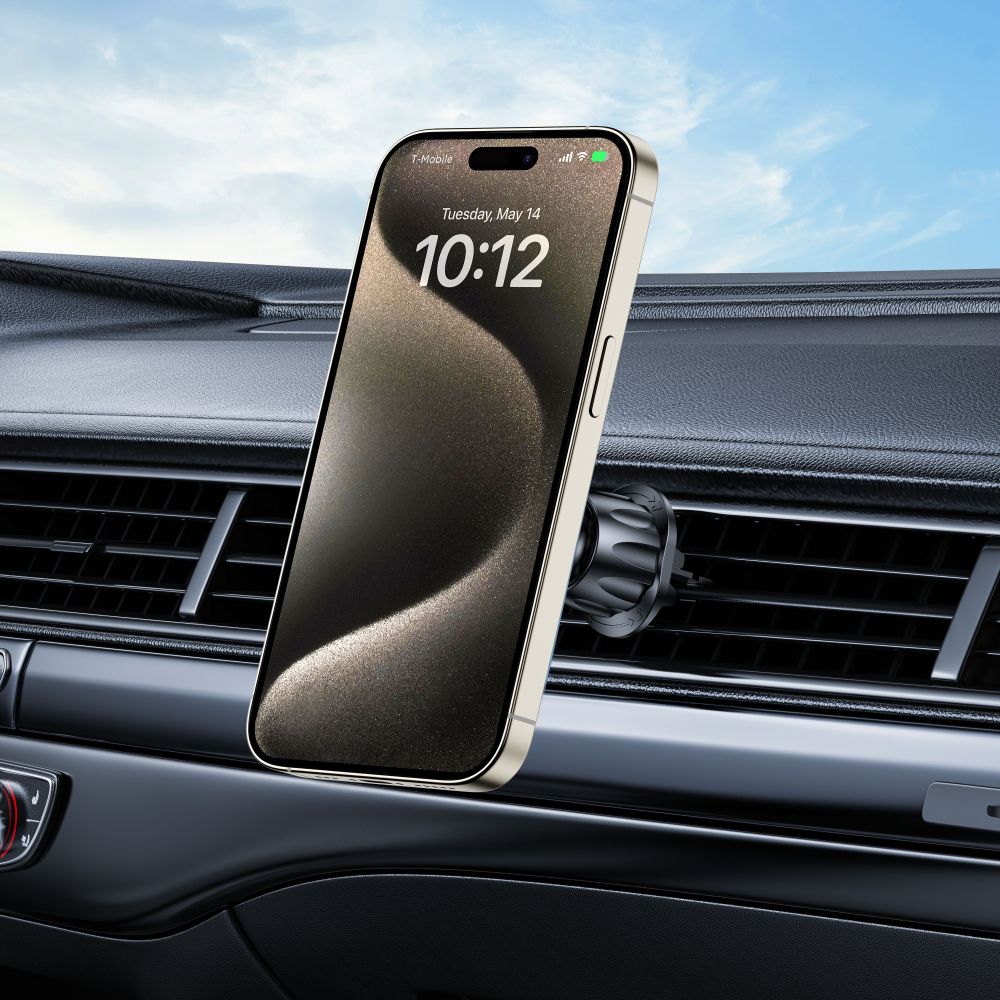 DRŽALO ZA TELEFON V AVTU TECH-PROTECT N56 MAGNETIC MAGSAFE DASHBOARD UNRG & VENT CAR MOUNT ČRNA