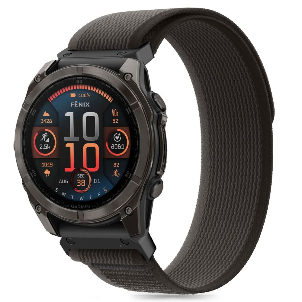 REMENIČEK TECH-PROTECT NYLON GARMIN FENIX 5 / 6 / 6 PRO / 7 / 8 (47 MM) / ČRNA/ORANŽNA