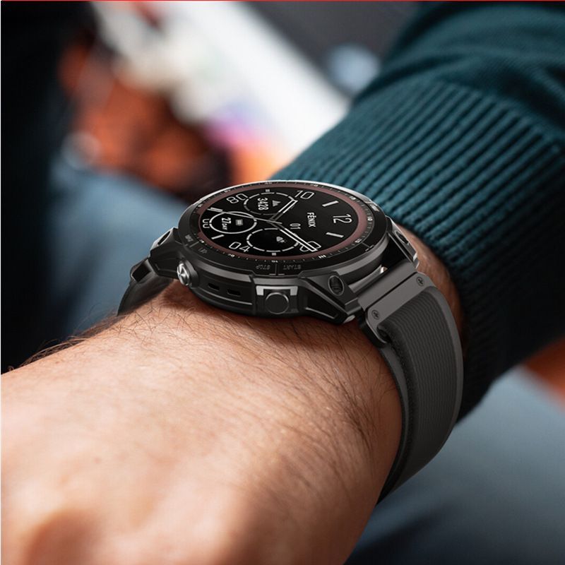 REMENIČEK TECH-PROTECT NYLON GARMIN FENIX 5 / 6 / 6 PRO / 7 / 8 (47 MM) / ČRNA/ORANŽNA