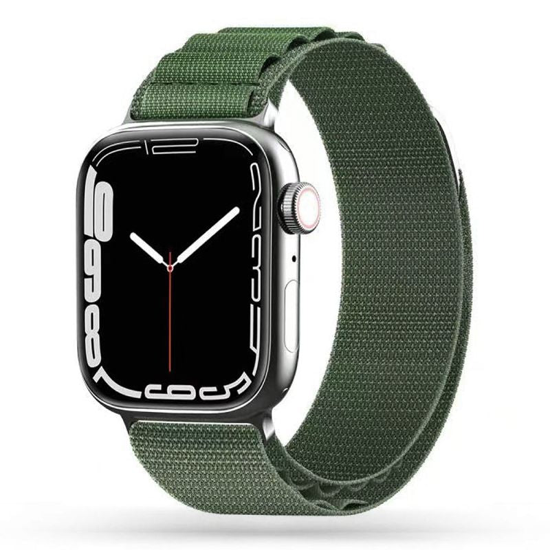 REMENIČEK DOOP ALPINE EVEREST APPLE WATCH 6 / 7 / 8 / 9 / 10 / SE / ULTRA 1 / 2 (44 / 45 / 46 / 49 MM) VOJAK ZELENA