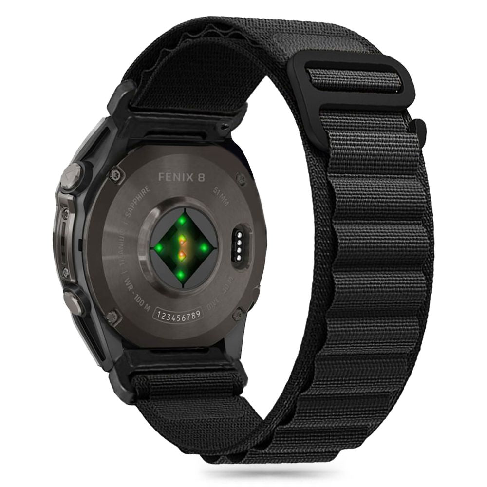 REMENIČEK TECH-PROTECT NYLON ZA GARMIN FENIX 5X / 5X PLUS / 6X / 6X PRO / 7X / 8 (51 MM) ČRNA