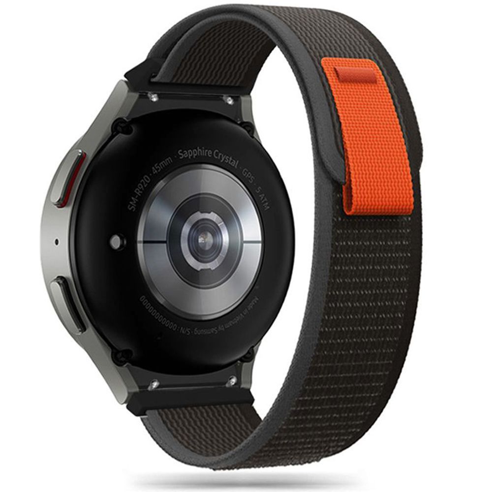 REMENIČ TECH-PROTECT NYLON SAMSUNG GALAXY WATCH 4 / 5 / 5 PRO / 6 / 7 / FE ČRNA/ORANŽNA