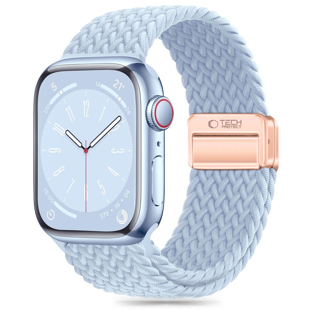 REMENIČEK TECH-PROTECT NYLONMAG APPLE WATCH 6 / 7 / 8 / 9 / 10 / SE (40 / 41 / 42 MM) BABY BLUE