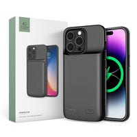 OVITEK TECH-PROTECT POWERCASE 4800MAH IPHONE 14 / 14 PRO ČRNA