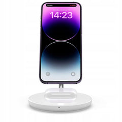 BESŽIČNI POLNILEC 2V1 TECH-PROTECT QI15W-A21 MAGNETNI MAGSAFE BEŽIČNI POLNILEC BELA