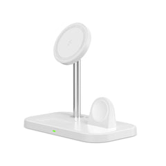 BESŽIČNA POLNILNIK 3IN1TECH-PROTECT QI15W-A22 MAGNETSKI MAGSAFE BREZŽIČNI POLNILNIK BELO