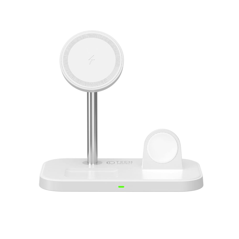 BESŽIČNA POLNILNIK 3IN1TECH-PROTECT QI15W-A22 MAGNETSKI MAGSAFE BREZŽIČNI POLNILNIK BELO