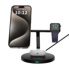 TECH-PROTECT QI15W-A35 3V1 MAGNETSKI MAGSAFE BREZŽIČNI POLNILEC ČRNA