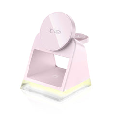 NABOJNI POSTAJA TECH-PROTECT QI15W-A43 3IN1 MAGNETNI MAGSAFE BREZŽIČNI POLNILEC BABY ROZA