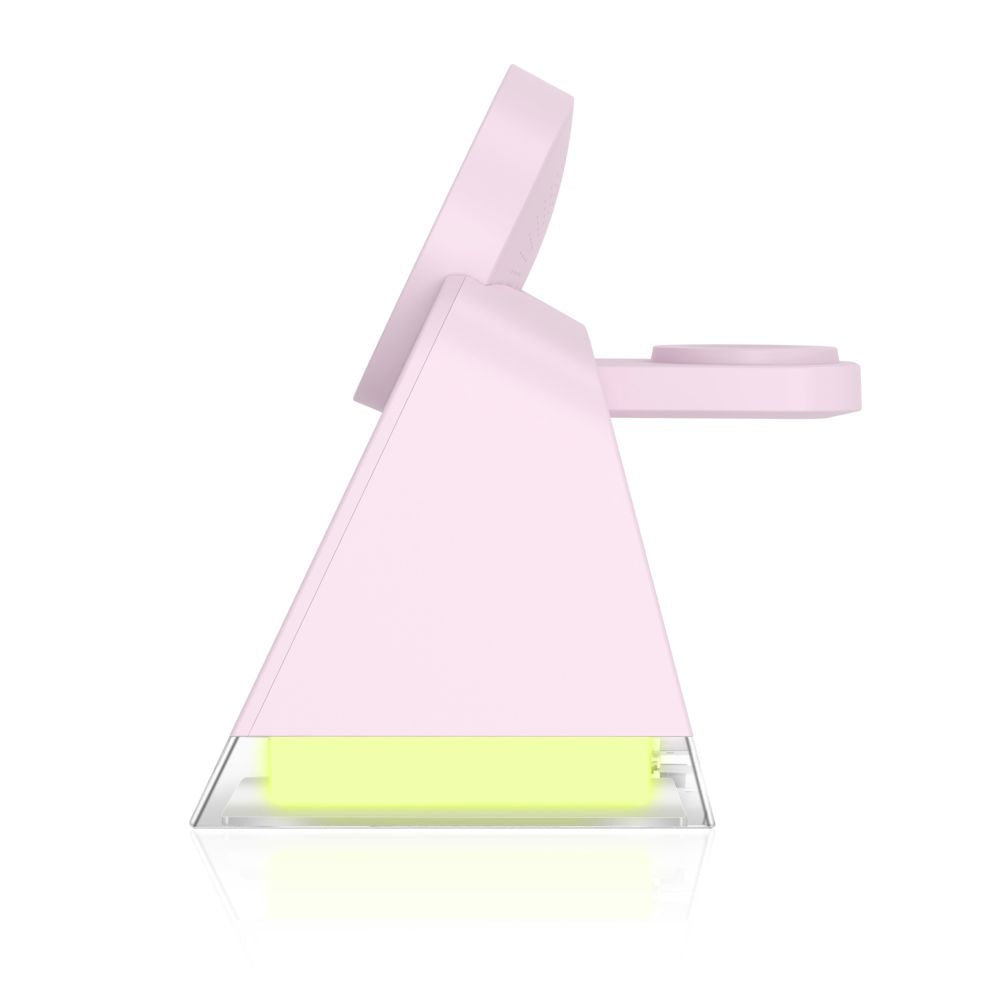 NABOJNI POSTAJA TECH-PROTECT QI15W-A43 3IN1 MAGNETNI MAGSAFE BREZŽIČNI POLNILEC BABY ROZA