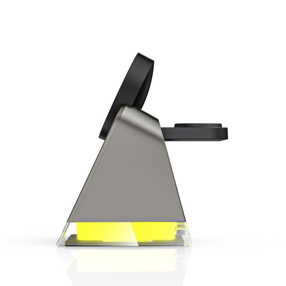 NABOJNI POSTAJ TECH-PROTECT QI15W-A43 3IN1 MAGNETNI MAGSAFE BREZŽIČNI POLNILEC ČRNA
