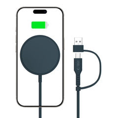BESŽIČNA POLNILKA TECH-PROTECT QI15W-A44 MAGNETIC MAGSAFE BREZŽIČNI POLNILEC TEMNO MODRA