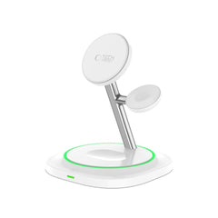 TECH-PROTECT QI15W-A46 3V1 MAGNETSKI MAGSAFE BREZŽIČNI POLNILEC BELE BARVE