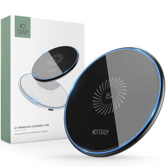 BESŽIČNA POLNILNIK TECH-PROTECT QI15W-C1 BEŽNI POLNILNIK 15W ČRNA