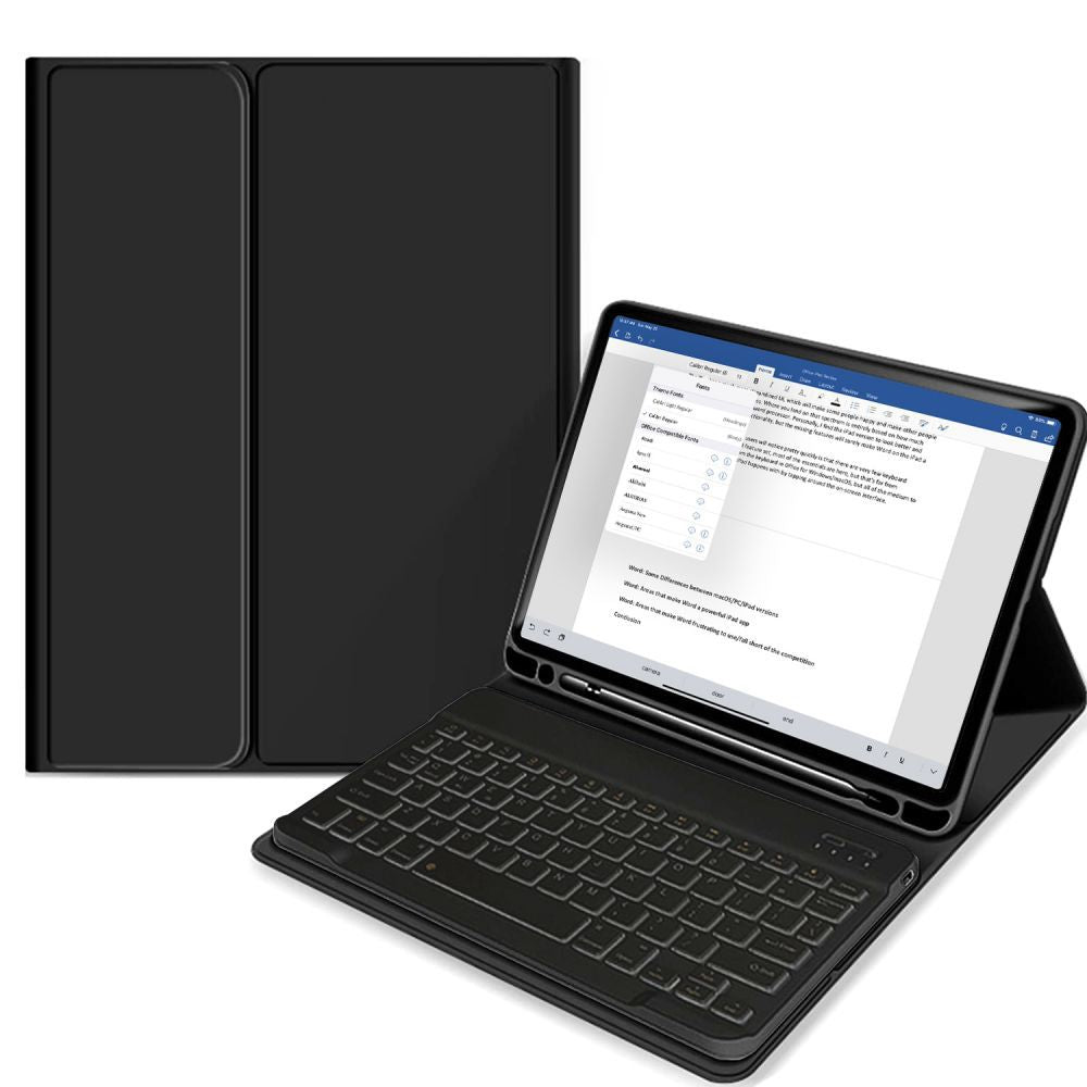 OVITEK S KLAVIATURO ZA IPAD 10.9” 10 / 2022 / 11” 11 / 2025 TECH-PROTECT SC PEN ČRNA
