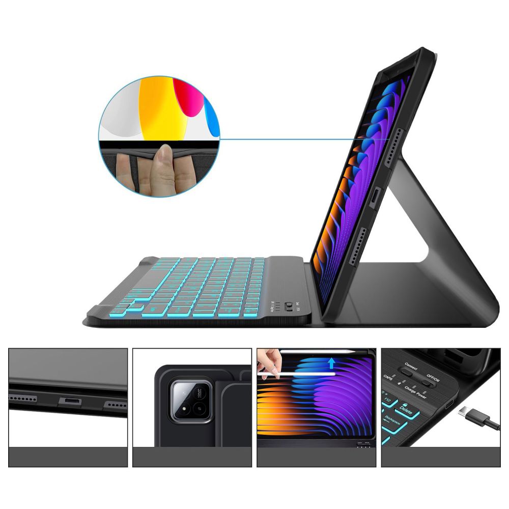 TECH-PROTECT SC PEN + TIPKOVNICA XIAOMI PAD 7 / 7 PRO ČRNA