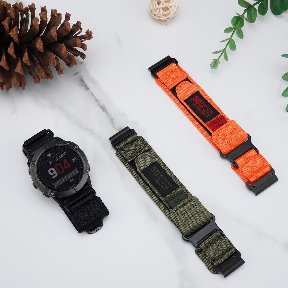 REMENIČEK ZA GARMIN 26MM FENIX 3 / 5X / 3HR / 5X PLUS / 6X / 6X PRO / 7X TECH-PROTECT SCOUT PRO ČRN.