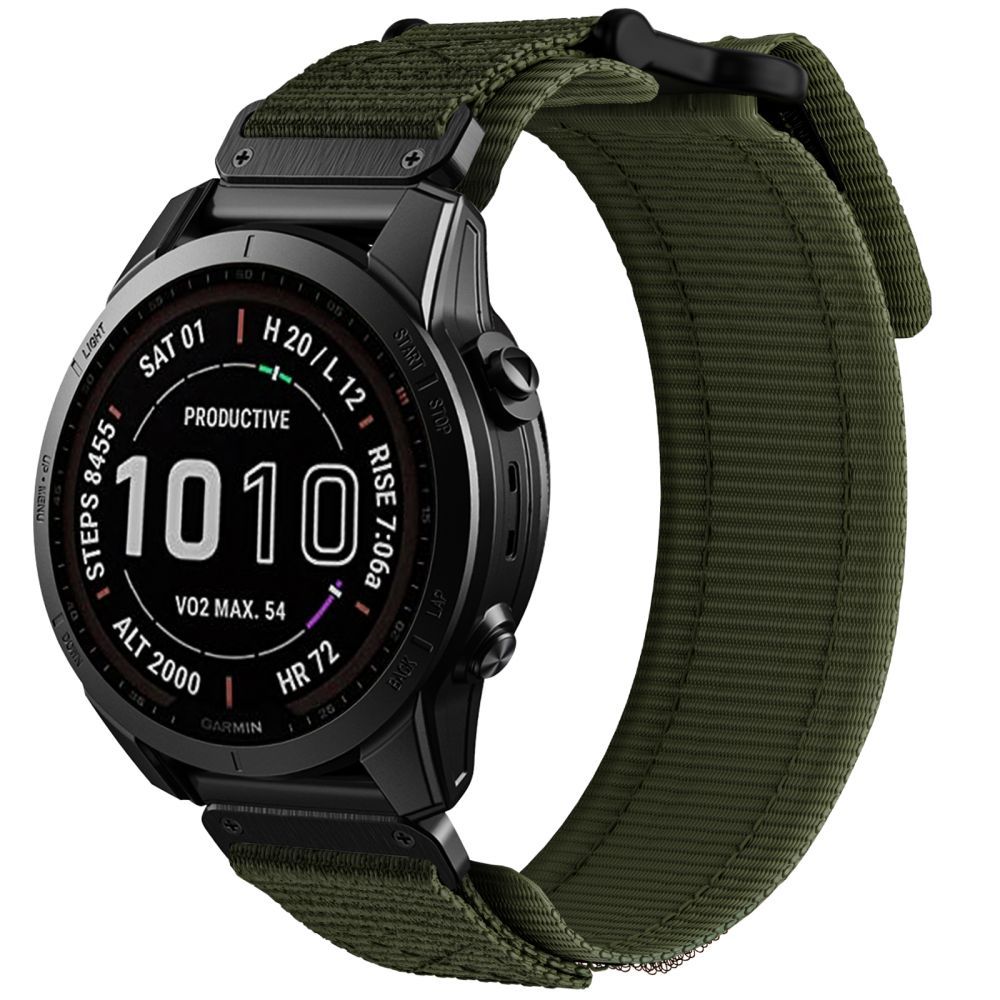 REMENIČEK TECH-PROTECT SCOUT PRO GARMIN FENIX 22MM 5 / 6 / 6 PRO / 7 VOJAK ZELENA