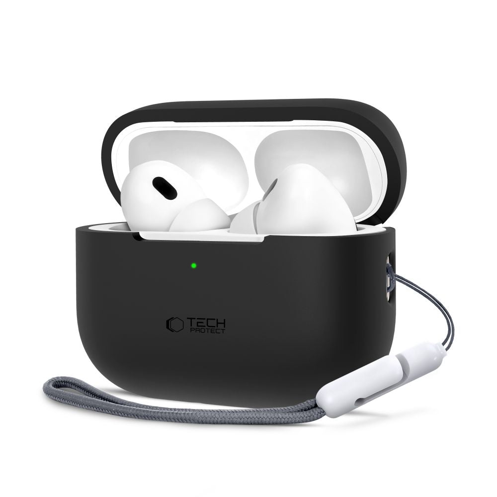 OVITEK TECH-PROTECT SILIKON APPLE AIRPODS PRO 1 / 2 ČRNA