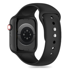 REMENIČEK TECH-PROTECT SILIKONSKI APPLE WATCH 6 / 7 / 8 / 9 / 10 / SE (40 / 41 / 42 MM) ČRNA