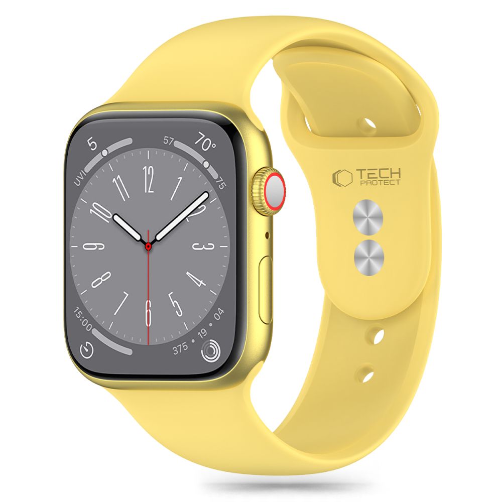 REMENIČEK TECH-PROTECT SILIKONSKI APPLE WATCH 6 / 7 / 8 / 9 / 10 / SE (40 / 41 / 42 MM) KANARSKA RUMENA