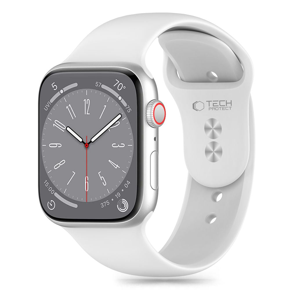 REMENIČEK TECH-PROTECT SILIKONSKI APPLE WATCH 6 / 7 / 8 / 9 / 10 / SE (40 / 41 / 42 MM) BELO