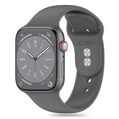 REMENIČEK DOOP SILIKON APPLE WATCH 6 / 7 / 8 / 9 / 10 / SE / ULTRA 1 / 2 (44 / 45 / 46 / 49 MM) GLINASTO RDEČA