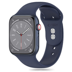 REMENIČEK DOOP SILIKONSKI APPLE WATCH 6 / 7 / 8 / 9 / 10 / SE / ULTRA 1 / 2 (44 / 45 / 46 / 49 MM) MIDNIGHT BLUE