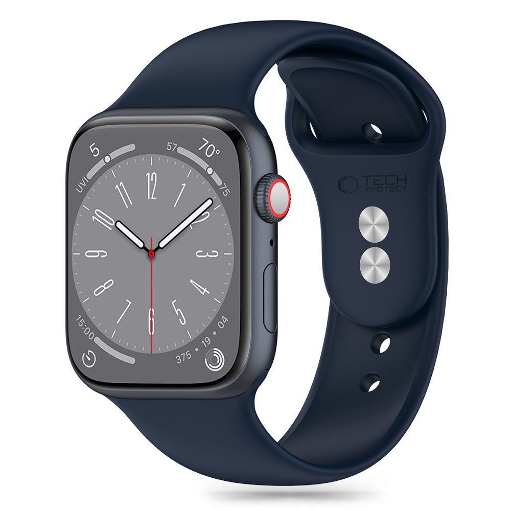 REMENIČEK DOOP SILIKON APPLE WATCH 6 / 7 / 8 / 9 / 10 / SE / ULTRA 1 / 2 (44 / 45 / 46 / 49 MM) NEVIHTA MODRA
