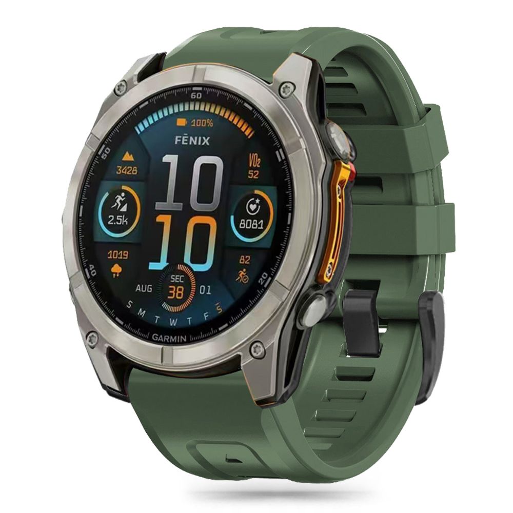 REMENIČEK TECH-PROTECT SILIKON GARMIN FENIX 5 / 6 / 6 PRO / 7 / 8 (47 MM) / E ARMY GREEN